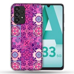 Coque Pour Samsung Galaxy A33 5G Texture Carreau Ciment Violet