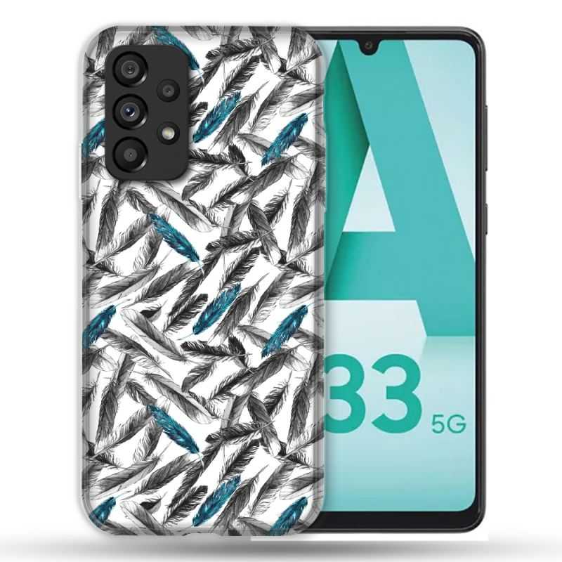 Coque Pour Samsung Galaxy A33 5G Texture Plume Canard
