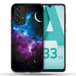 Coque Pour Samsung Galaxy A33 5G Univers Bleu Violet