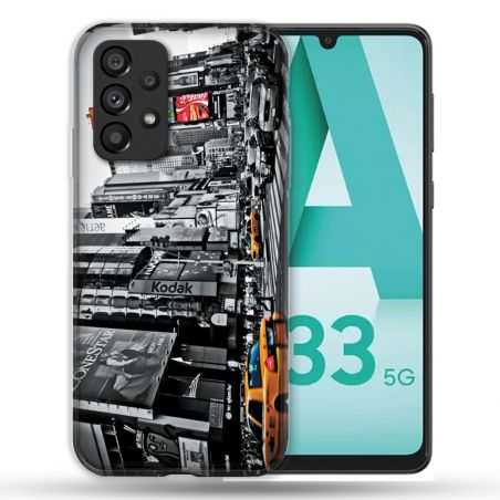 Coque Pour Samsung Galaxy A33 5G Voyage Amerique USA New York Taxi