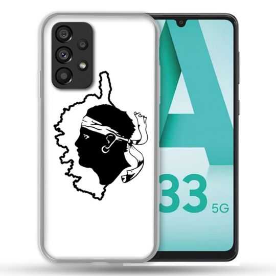 Coque Pour Samsung Galaxy A33 5G Voyage Corse Blanc