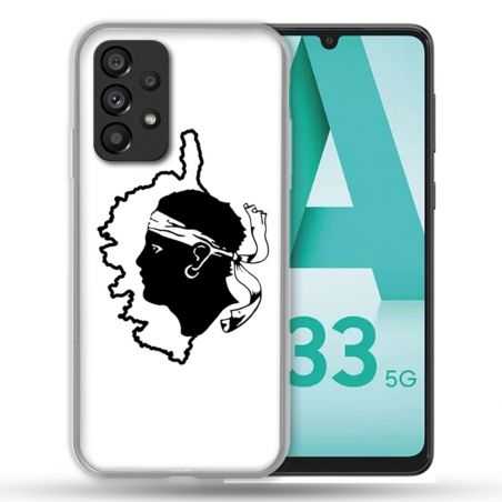 Coque Pour Samsung Galaxy A33 5G Voyage Corse Blanc