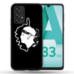 Coque Pour Samsung Galaxy A33 5G Voyage Corse Noir