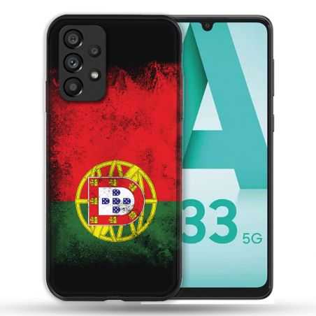 Coque Pour Samsung Galaxy A33 5G Voyage Portugal Drapeau