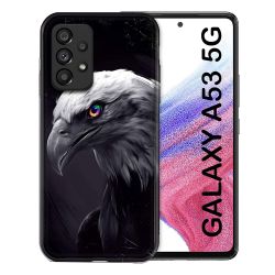 Coque Pour Samsung Galaxy A53 5G Animal Aigle Royal Noir