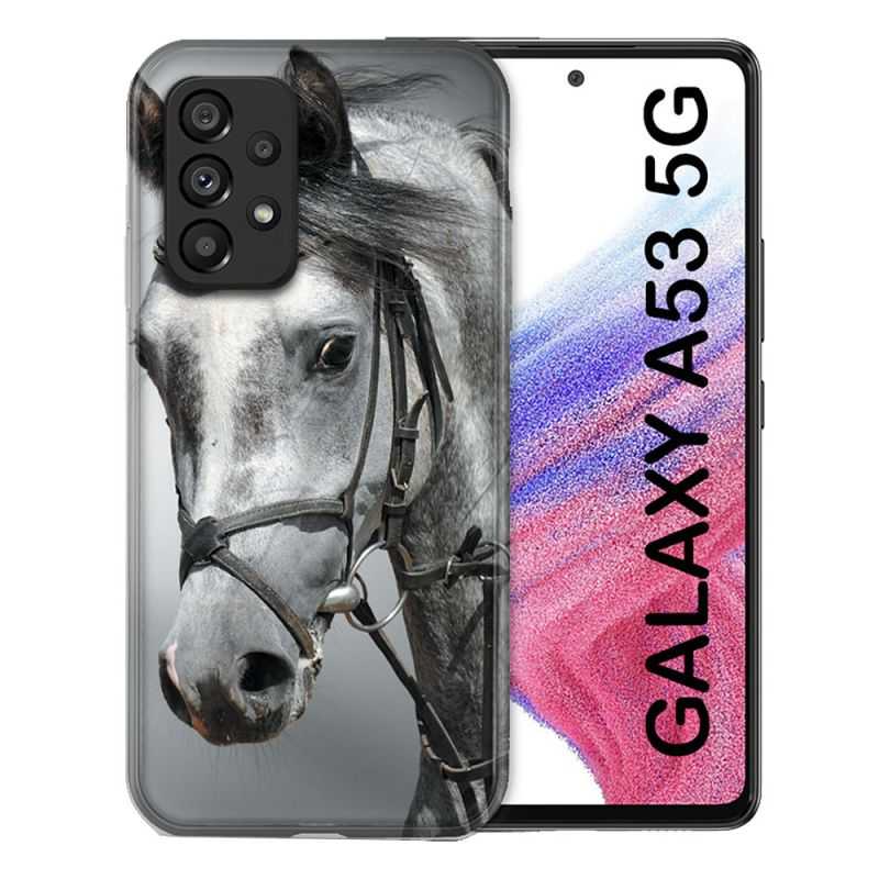 Coque Pour Samsung Galaxy A53 5G Animal Cheval Blanc