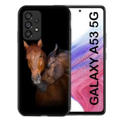 Coque Pour Samsung Galaxy A53 5G Animal Cheval Marron