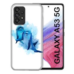 Coque Pour Samsung Galaxy A53 5G Animal Dauphin Duo