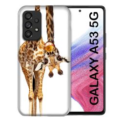 Coque Pour Samsung Galaxy A53 5G Animal Girafe Blanche