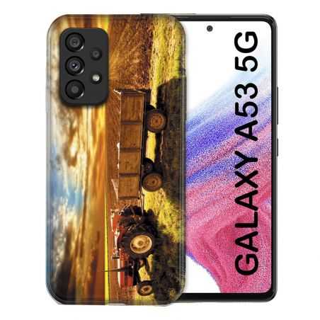 Coque Pour Samsung Galaxy A53 5G Agriculture Tracteur Color