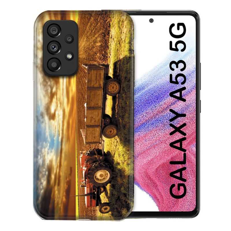 Coque Pour Samsung Galaxy A53 5G Agriculture Tracteur Color