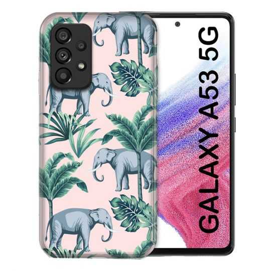 Coque Pour Samsung Galaxy A53 5G Animal Elephant Pattern