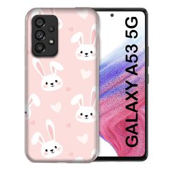 Coque Pour Samsung Galaxy A53 5G Animal Lapin Rose