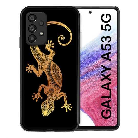 Coque Pour Samsung Galaxy A53 5G Animal Lezard Noir