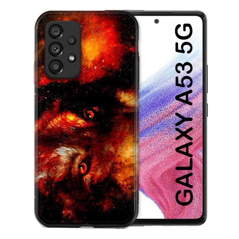 Coque Pour Samsung Galaxy A53 5G Animal Loup Espace