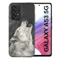 Coque Pour Samsung Galaxy A53 5G Animal Loup Hurlement