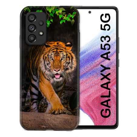 Coque Pour Samsung Galaxy A53 5G Animal Tigre Jungle