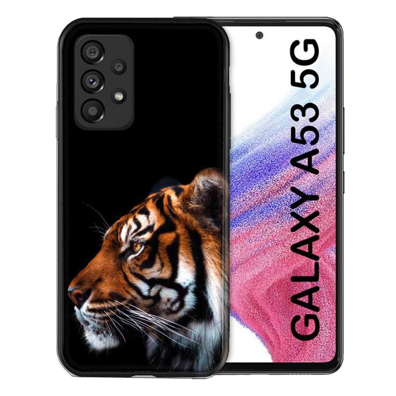 Coque Pour Samsung Galaxy A53 5G Animal Tigre Noir