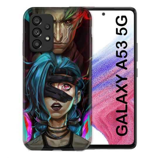 Coque Pour Samsung Galaxy A53 5G Arcane Jynx Bleu