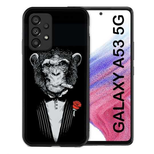 Coque Pour Samsung Galaxy A53 5G Decale Singe Mafia