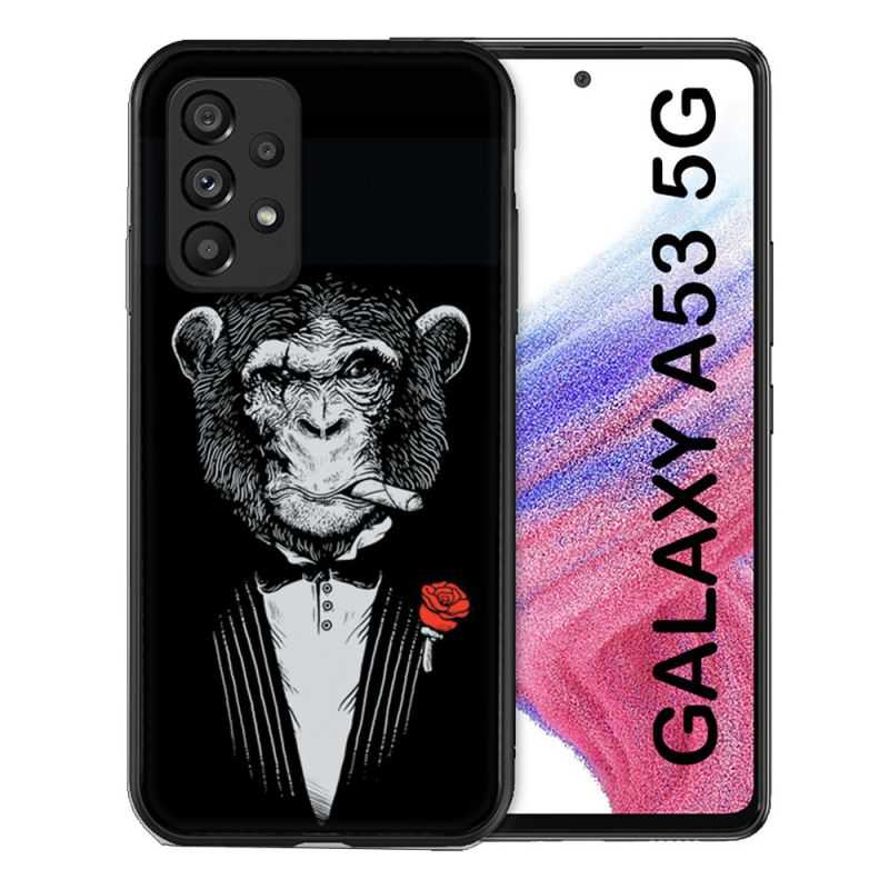 Coque Pour Samsung Galaxy A53 5G Decale Singe Mafia