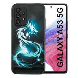 Coque Pour Samsung Galaxy A53 5G Fantastique Dragon Bleu