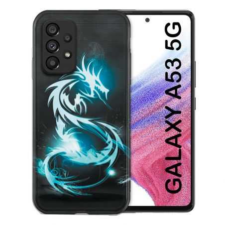 Coque Pour Samsung Galaxy A53 5G Fantastique Dragon Bleu