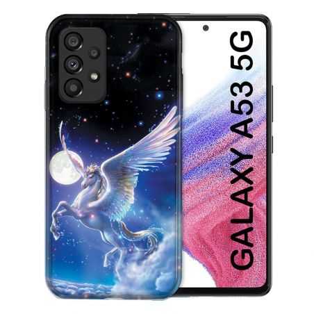 Coque Pour Samsung Galaxy A53 5G Fantastique Licorne Céleste