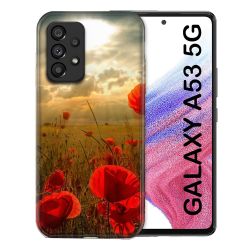 Coque Pour Samsung Galaxy A53 5G Fleur Coquelicot