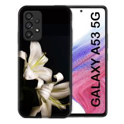 Coque Pour Samsung Galaxy A53 5G Fleur Lys Noir