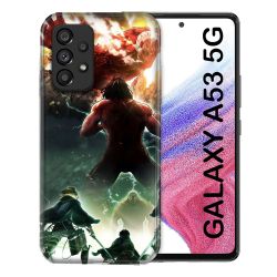 Coque Pour Samsung Galaxy A53 5G Manga Attaque Titans Combat