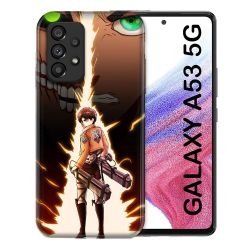 Coque Pour Samsung Galaxy A53 5G Manga Attaque Titans Eren Eclair