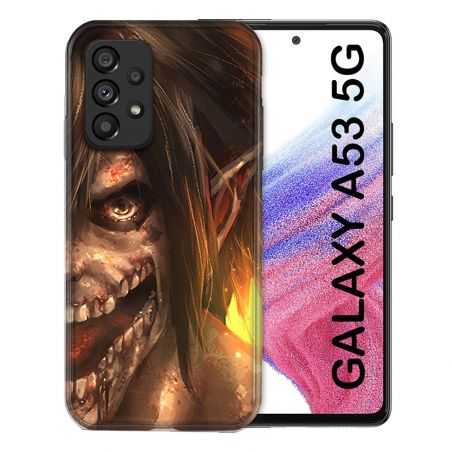 Coque Pour Samsung Galaxy A53 5G Manga Attaque Titans Eren Titan