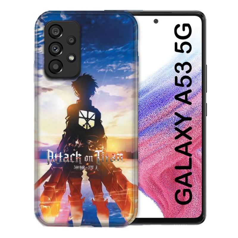 Coque Pour Samsung Galaxy A53 5G Manga Attaque Titans Soleil