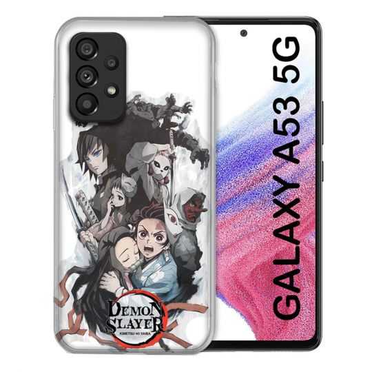 Coque Pour Samsung Galaxy A53 5G Manga Demon Slayer Blanc