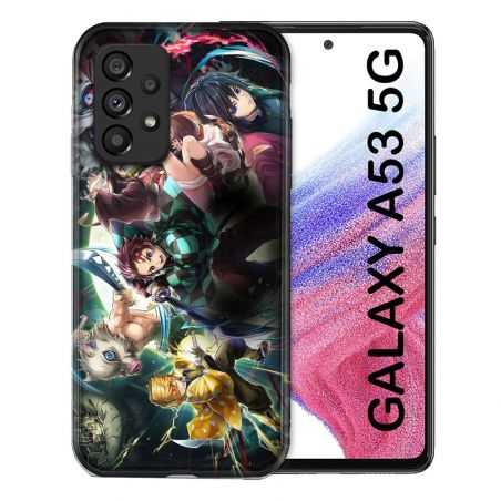 Coque Pour Samsung Galaxy A53 5G Manga Demon Slayer Groupe