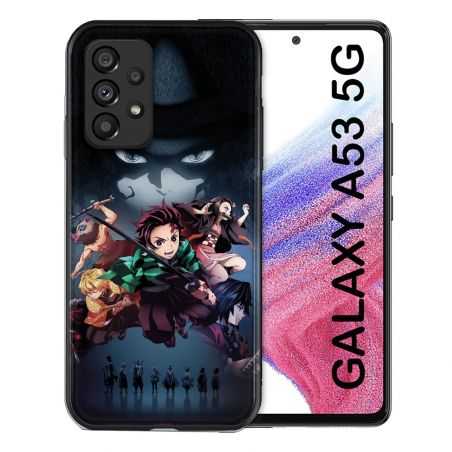 Coque Pour Samsung Galaxy A53 5G Manga Demon Slayer Noir
