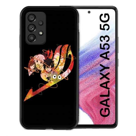 Coque Pour Samsung Galaxy A53 5G Manga Fairy Tail Logo Noir