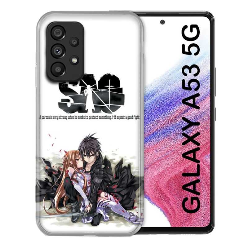 Coque Pour Samsung Galaxy A53 5G Manga SAO sword Art Online Blanc