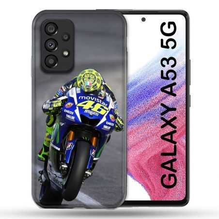 Coque Pour Samsung Galaxy A53 5G Moto Course GP Wheeling 46
