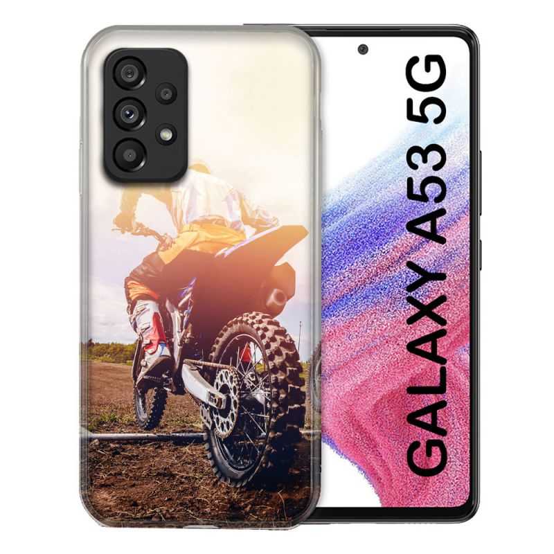 Coque Pour Samsung Galaxy A53 5G Moto Cross Soleil