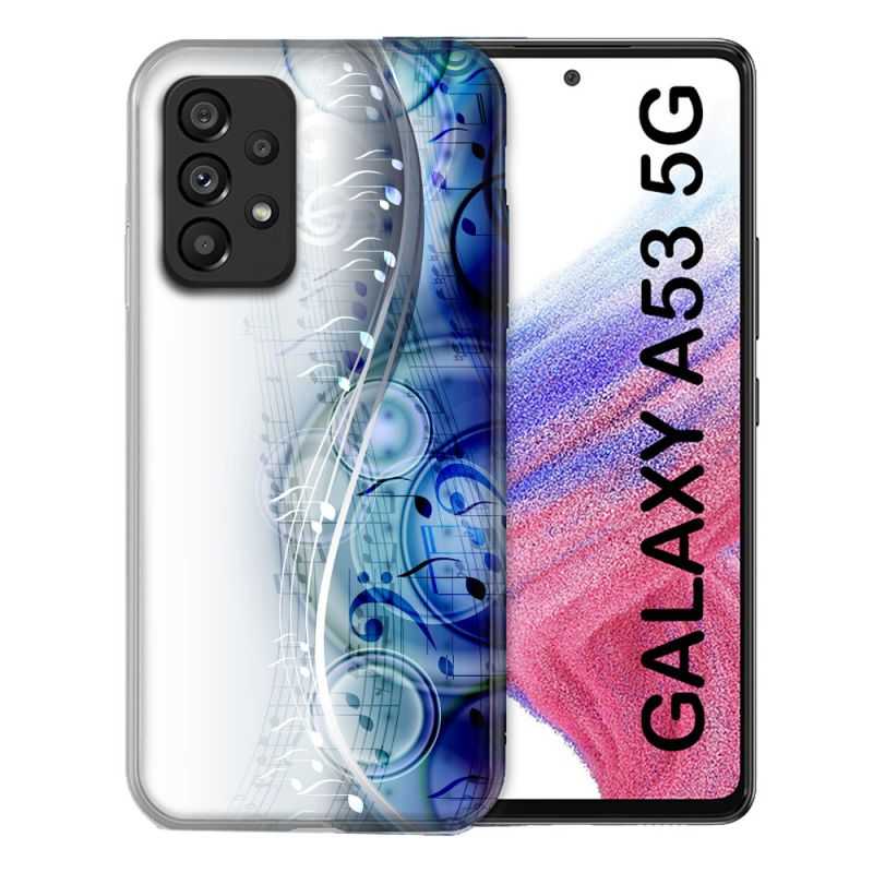 Coque Pour Samsung Galaxy A53 5G Musique Partition Vague