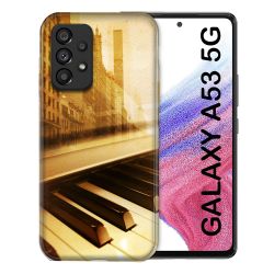 Coque Pour Samsung Galaxy A53 5G Musique Piano Retro