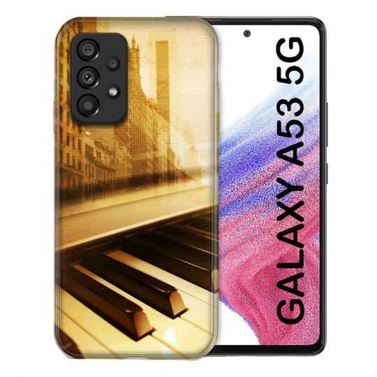 Coque Pour Samsung Galaxy A53 5G Musique Piano Retro