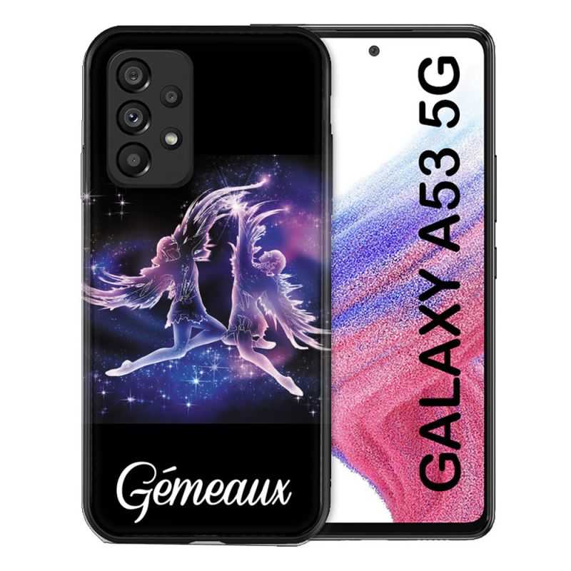Coque Pour Samsung Galaxy A53 5G Signe Zodiaque 2 Gémeaux