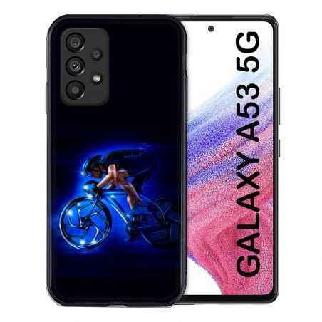Coque Pour Samsung Galaxy A53 5G Sport Cyclisme Bleu