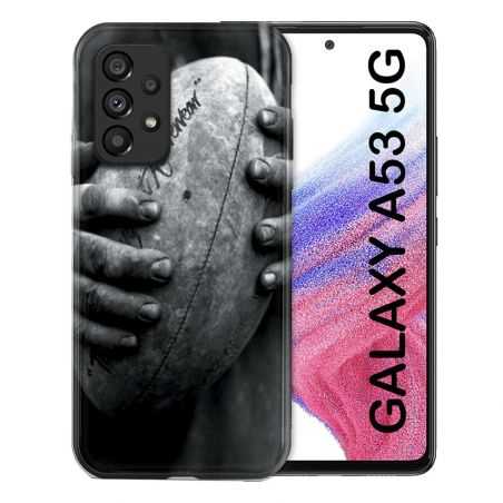 Coque Pour Samsung Galaxy A53 5G Sport Rugby Ballon Vintage