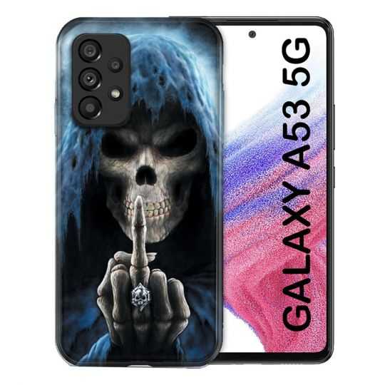 Coque Pour Samsung Galaxy A53 5G Tete de Mort Doigt