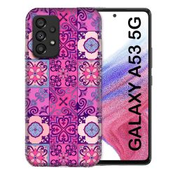 Coque Pour Samsung Galaxy A53 5G Texture Carreau Ciment Violet