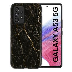 Coque Pour Samsung Galaxy A53 5G Texture Marbre Noir